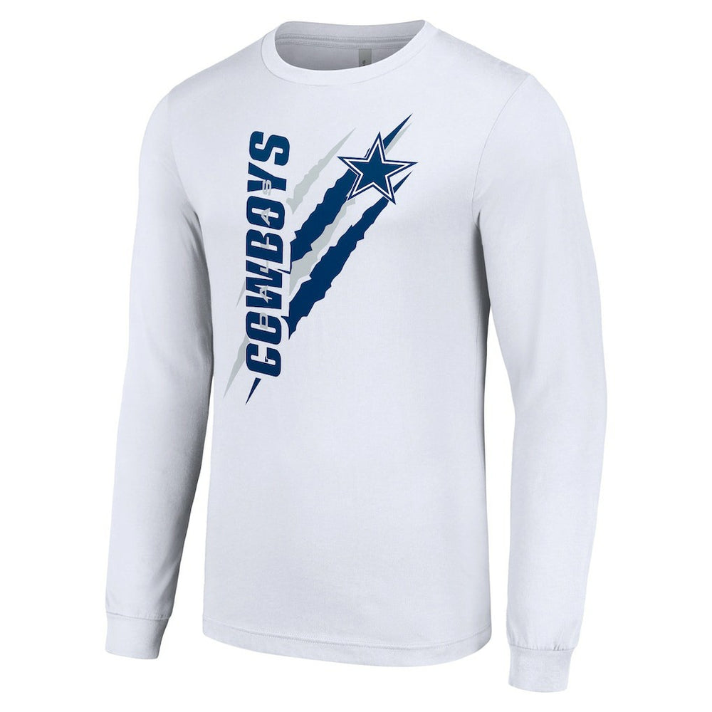 Starter Color Scratch Long Sleeve T-Shirt - Dallas Cowboys T-shirts