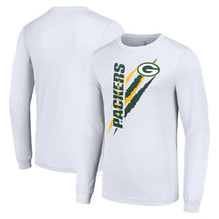 Starter Color Scratch Long Sleeve T-Shirt - Green Bay Packers T-shirts
