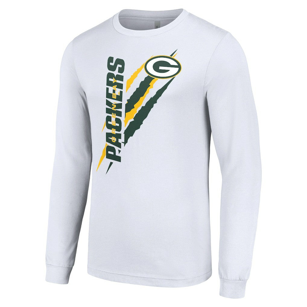 Starter Color Scratch Long Sleeve T-Shirt - Green Bay Packers T-shirts