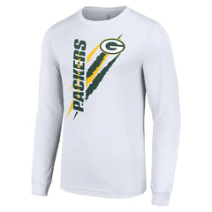 Starter Color Scratch Long Sleeve T-Shirt - Green Bay Packers T-shirts