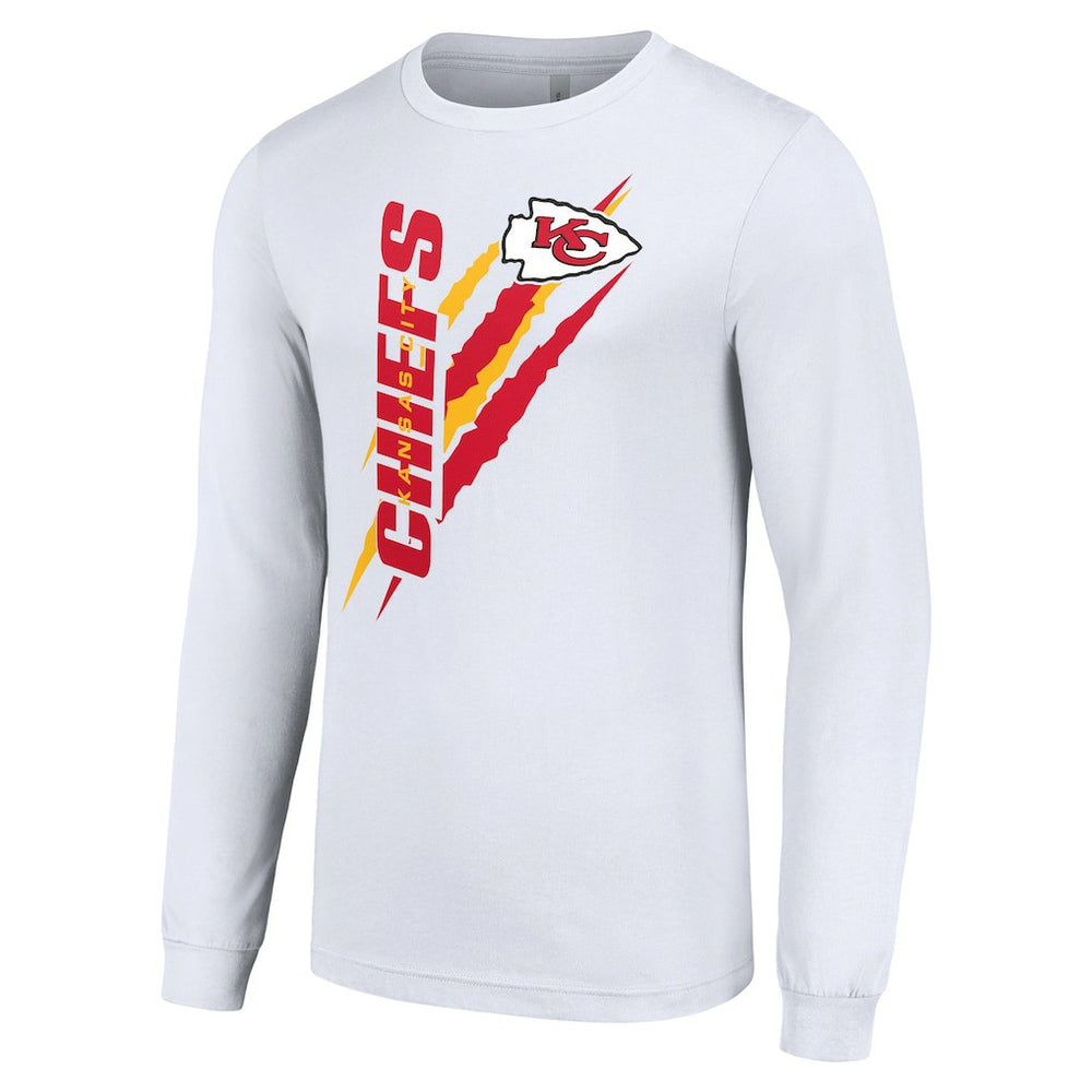 Starter Color Scratch Long Sleeve T-Shirt - Kansas City Chiefs T-shirts