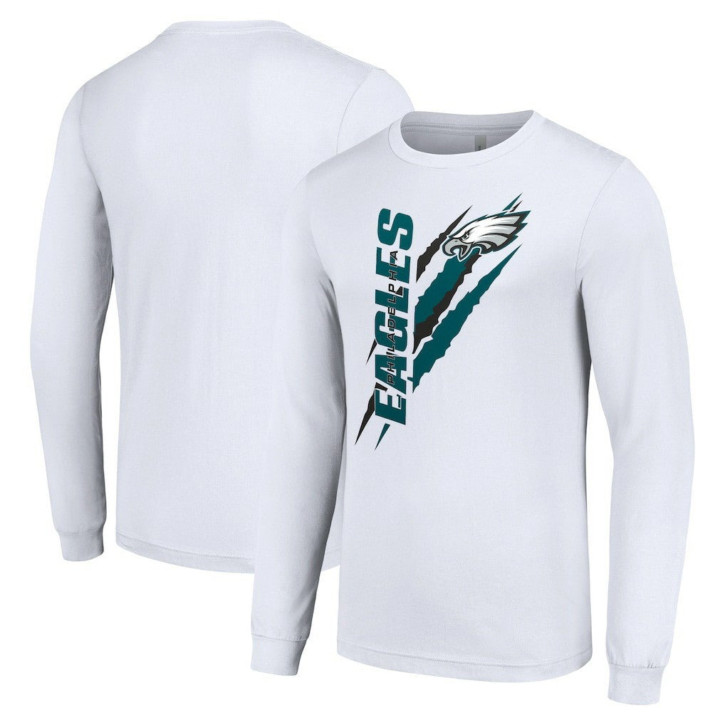 Starter Color Scratch Long Sleeve T-Shirt - Philadelphia Eagles T-shirts