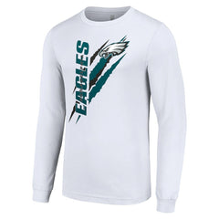 Starter Color Scratch Long Sleeve T-Shirt - Philadelphia Eagles T-shirts