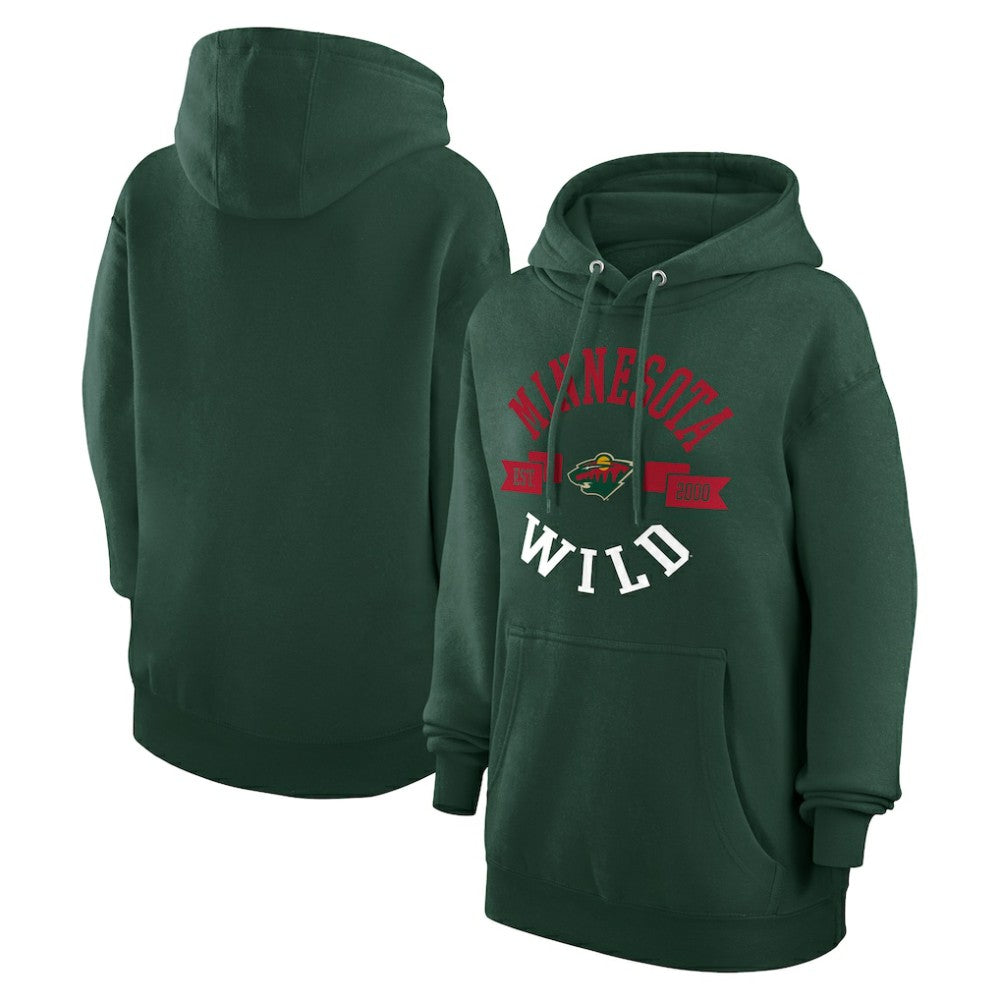 NHL Minnesota Wild G-III 4Her by Carl Banks Women's City Graphic Fleece Pullover Hoodie