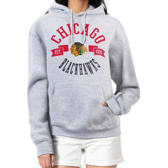 NHL Chicago Blackhawks G-III 4Her by Carl Banks Women's City Graphic Fleece Pullover Hoodie