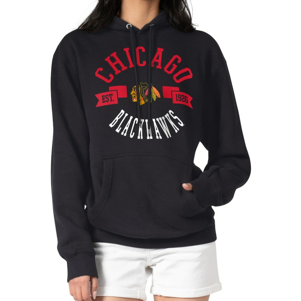 NHL Chicago Blackhawks G-III 4Her by Carl Banks Women's City Graphic Fleece Pullover Hoodie