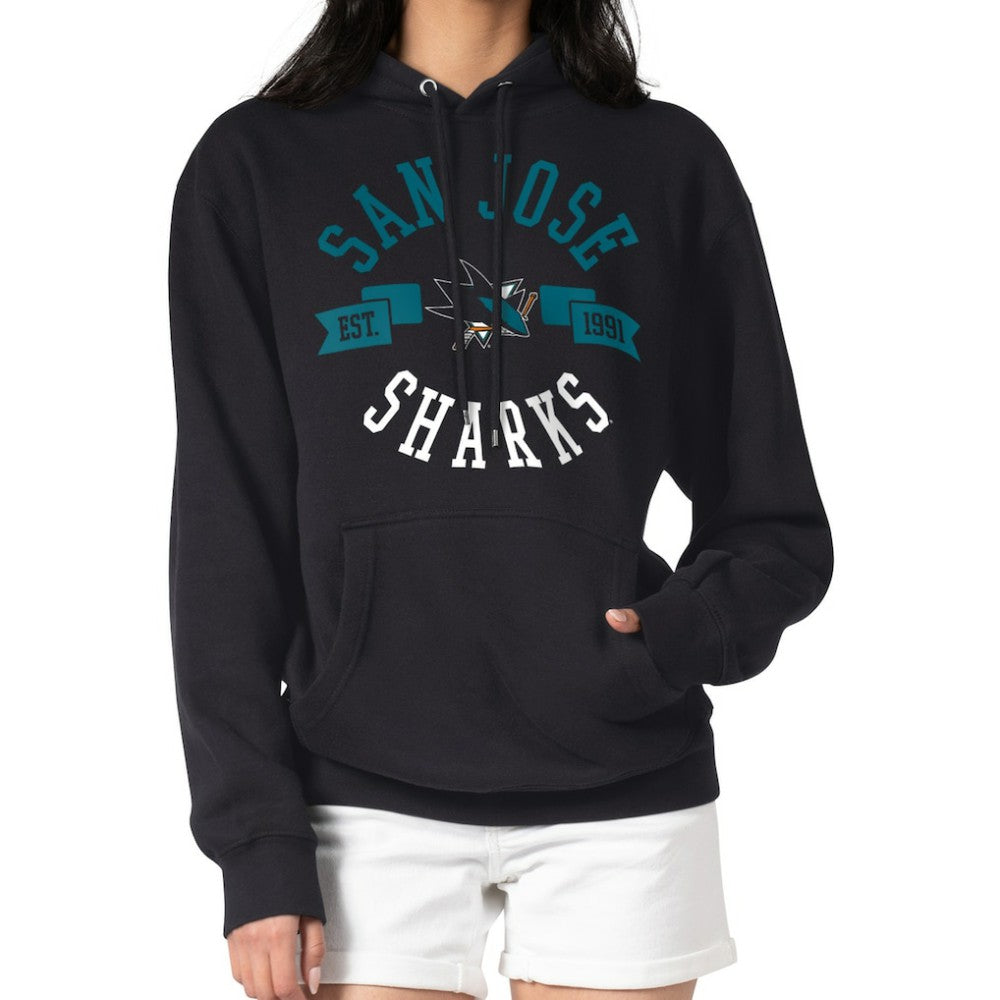 NHL San Jose Sharks G-III 4Her by Carl Banks Women's City Graphic Fleece Pullover Hoodie