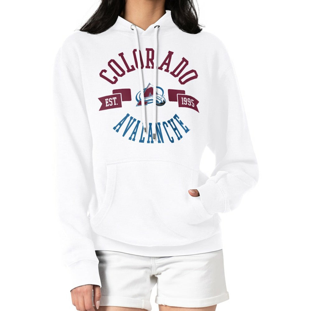 NHL Colorado Avalanche G-III 4Her by Carl Banks Women's City Graphic Fleece Pullover Hoodie