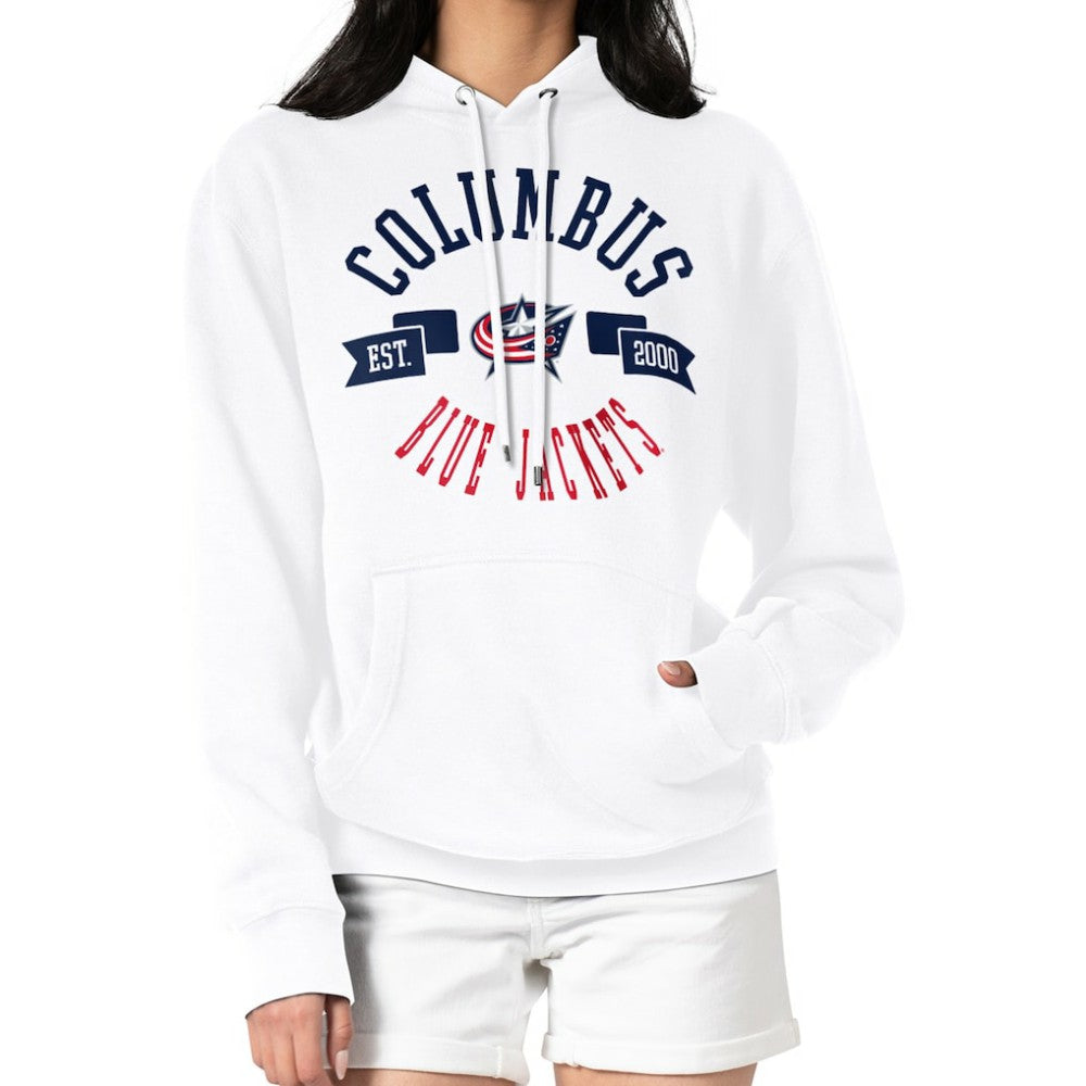 NHL Columbus Blue Jackets G-III 4Her by Carl Banks Women's City Graphic Fleece Pullover Hoodie