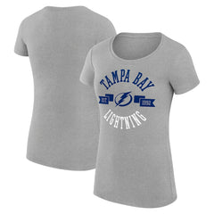 NHL Tampa Bay Lightning G-III 4Her by Carl Banks Women's Super-Slim Fit Lightweight City Graphic Sport Crewneck T-Shirt