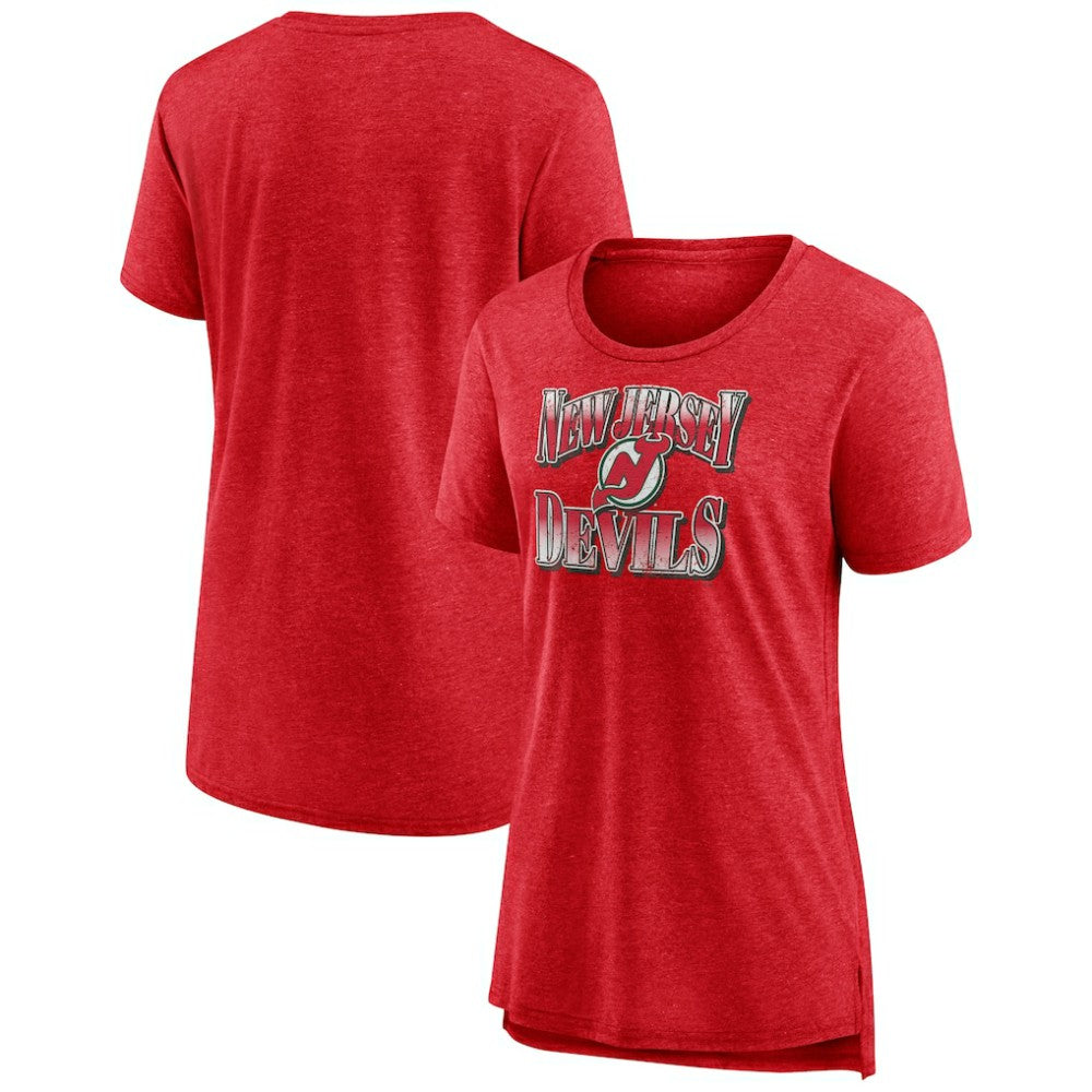 NHL New Jersey Devils Women's Crash the Net Tri-Blend T-Shirt