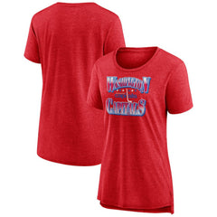 NHL Washington Capitals Women's Crash the Net Tri-Blend T-Shirt