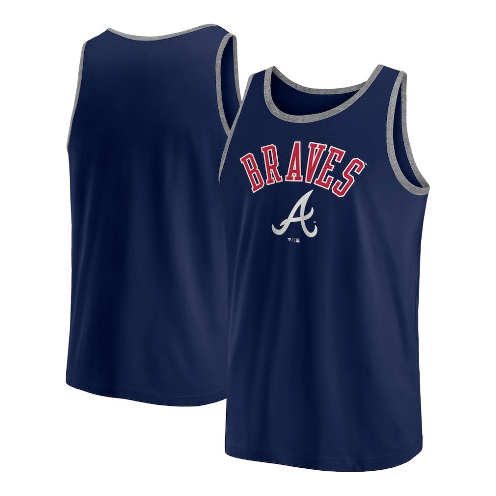 Navy Atlanta Braves Fanatics Bet Tank Top