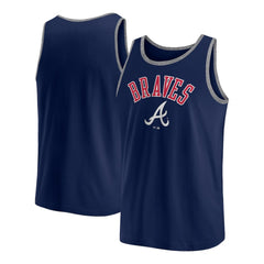Navy Atlanta Braves Fanatics Bet Tank Top