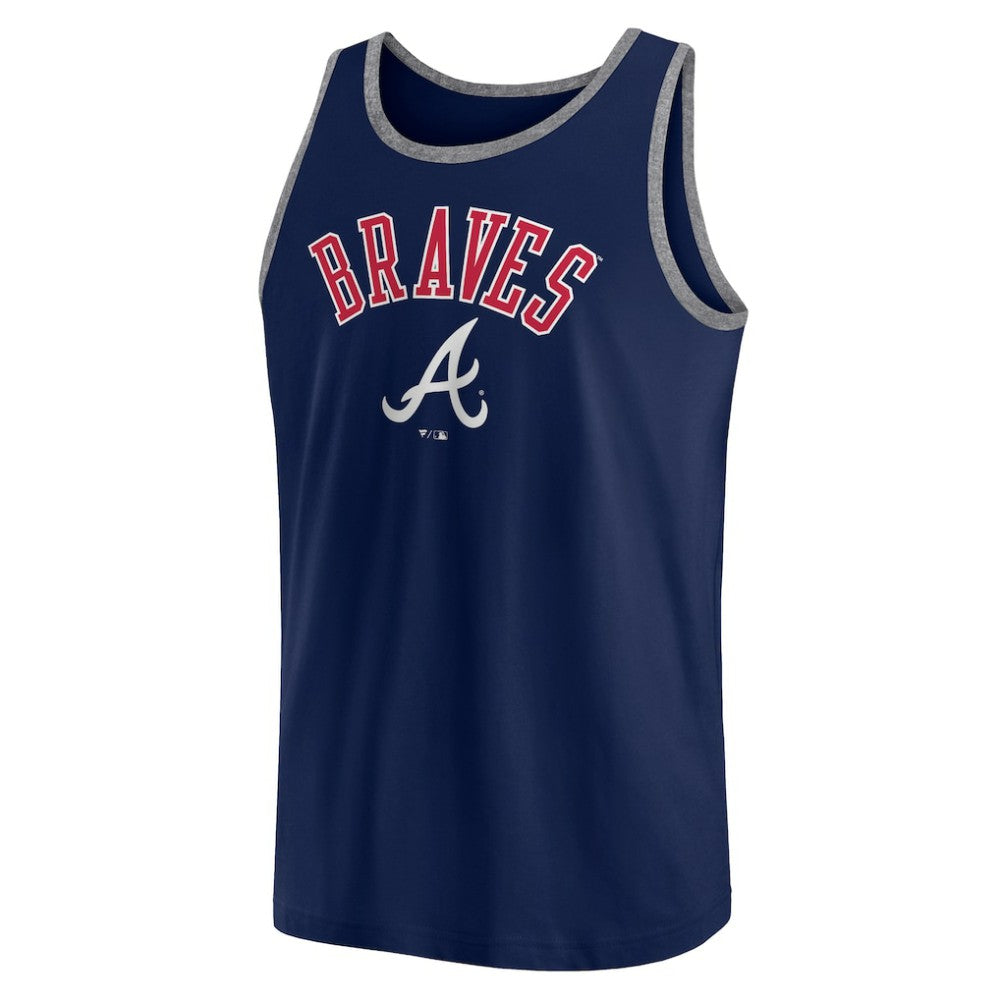 Navy Atlanta Braves Fanatics Bet Tank Top