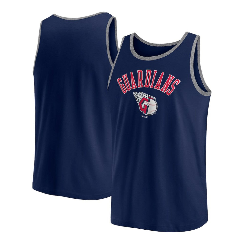 Navy Cleveland Guardians Fanatics Bet Tank Top