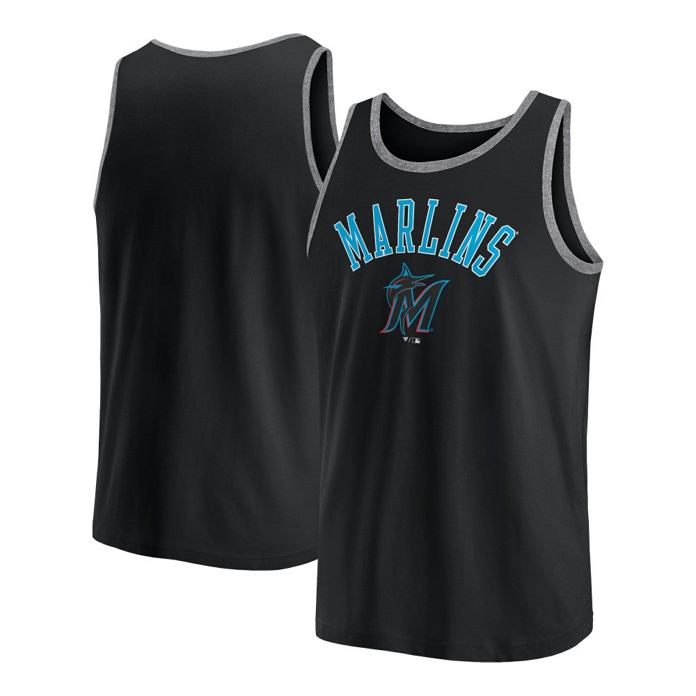 Black Miami Marlins Fanatics Bet Tank Top