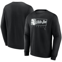 Black Chicago White Sox Fanatics Focus Fleece Pullover Sweatshirt