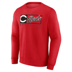 Red Cincinnati Reds Fanatics Focus Fleece Pullover Sweatshirt