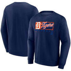 Navy Detroit Tigers Fanatics Focus Fleece Pullover Sweatshirt