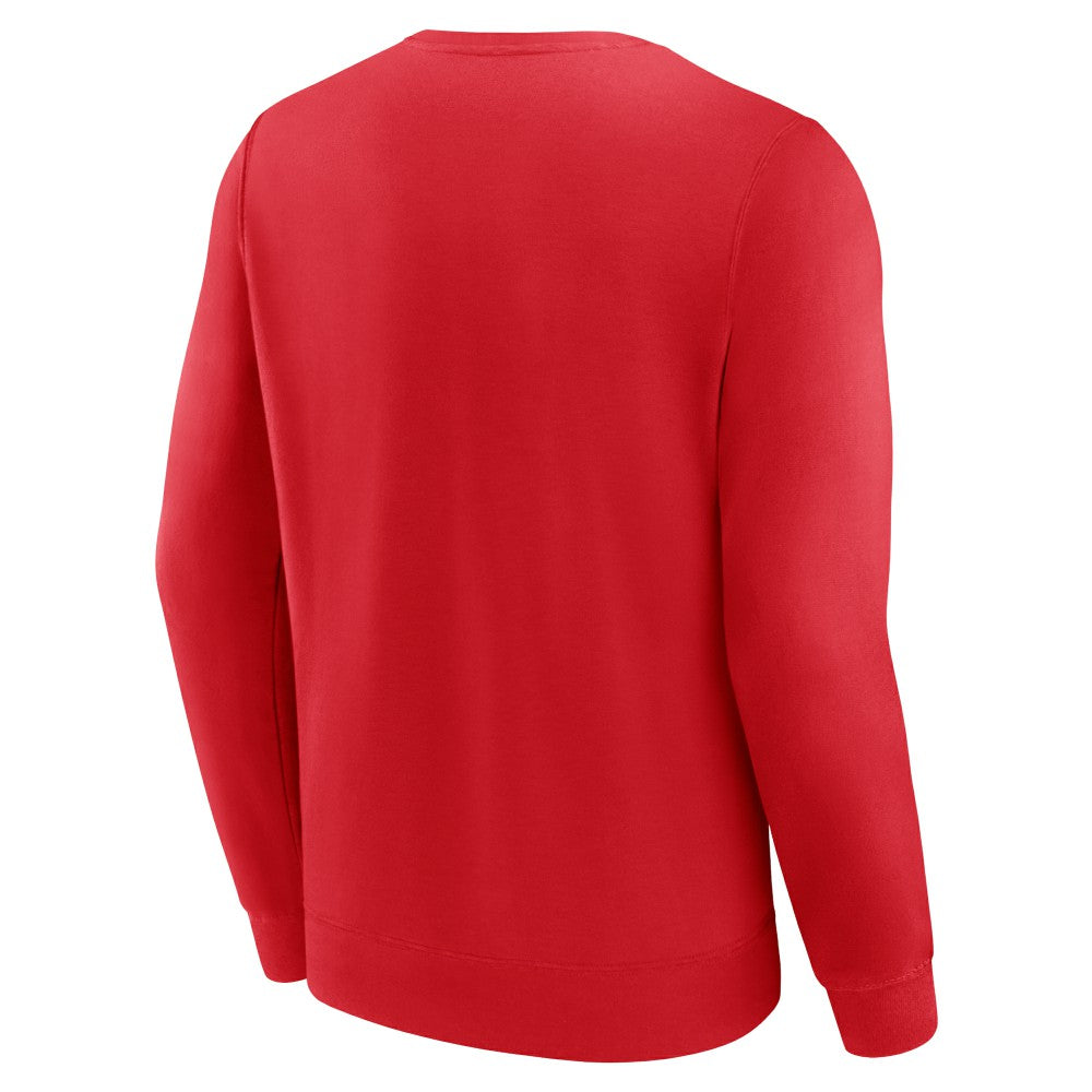 Red Los Angeles Angels Fanatics Focus Fleece Pullover Sweatshirt