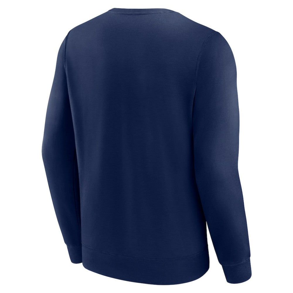 Navy Milwaukee Brewers Fanatics Focus Fleece Pullover Sweatshirt