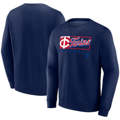 Navy Minnesota Twins Fanatics Focus Fleece Pullover Sweatshirt