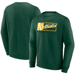 Green Athletics Fanatics Focus Fleece Pullover Sweatshirt