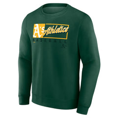 Green Athletics Fanatics Focus Fleece Pullover Sweatshirt