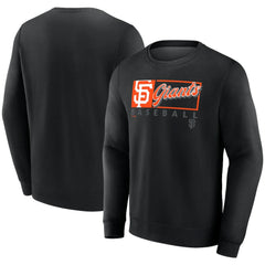Black San Francisco Giants Fanatics Focus Fleece Pullover Sweatshirt