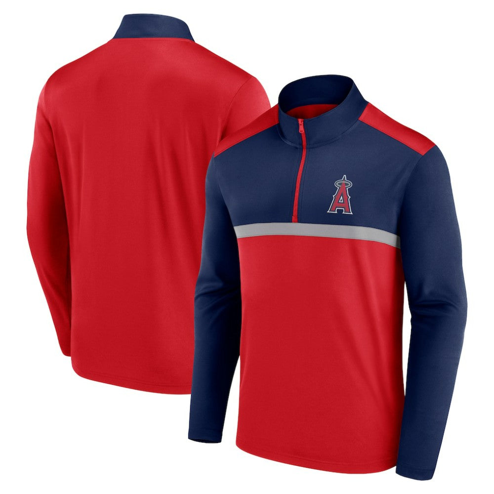 Red Los Angeles Angels Fanatics Unstoppable Quarter-Zip Top
