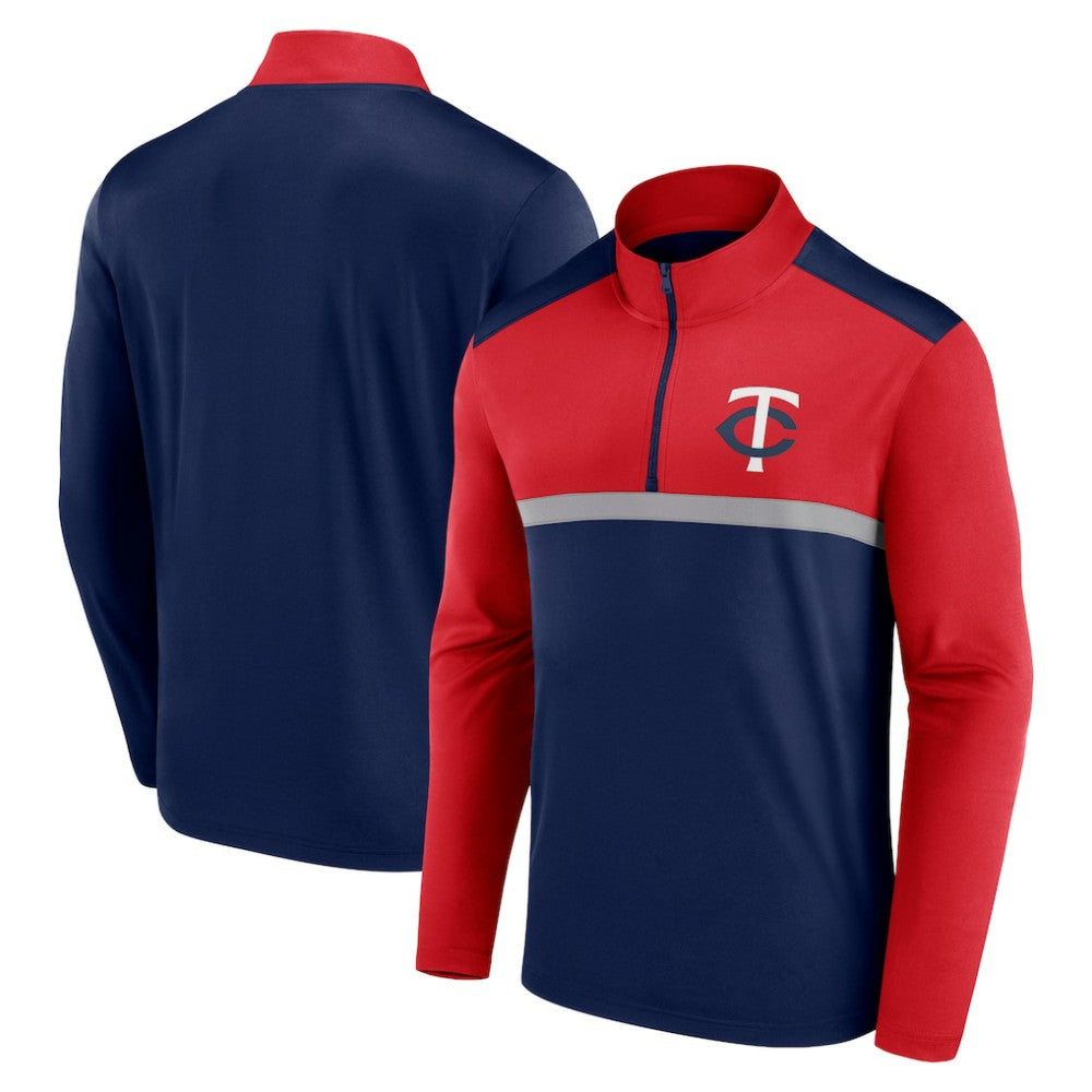 Navy Minnesota Twins Fanatics Unstoppable Quarter-Zip Top