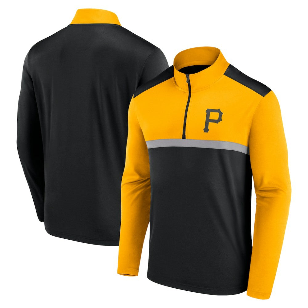 Black Pittsburgh Pirates Fanatics Unstoppable Quarter-Zip Top
