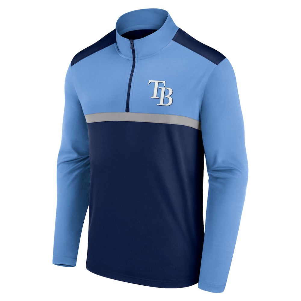 Navy Tampa Bay Rays Fanatics Unstoppable Quarter-Zip Top