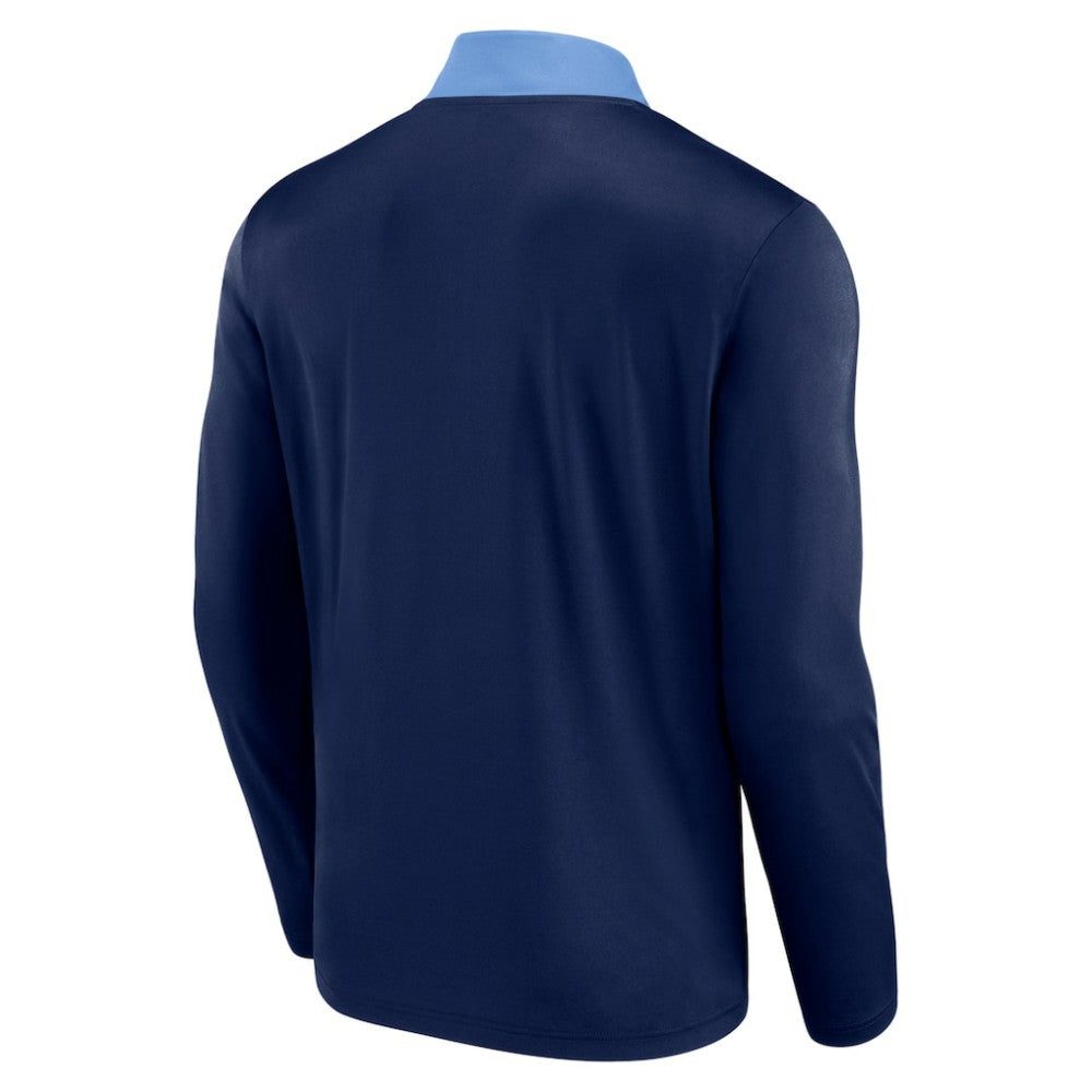 Navy Tampa Bay Rays Fanatics Unstoppable Quarter-Zip Top
