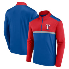 Royal Texas Rangers Fanatics Unstoppable Quarter-Zip Top