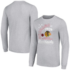 NHL Chicago Blackhawks Starter Arch City Theme Graphic Long Sleeve T-Shirt
