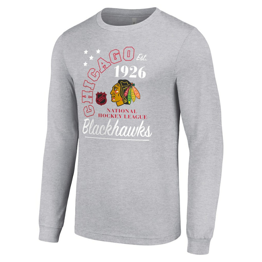 NHL Chicago Blackhawks Starter Arch City Theme Graphic Long Sleeve T-Shirt