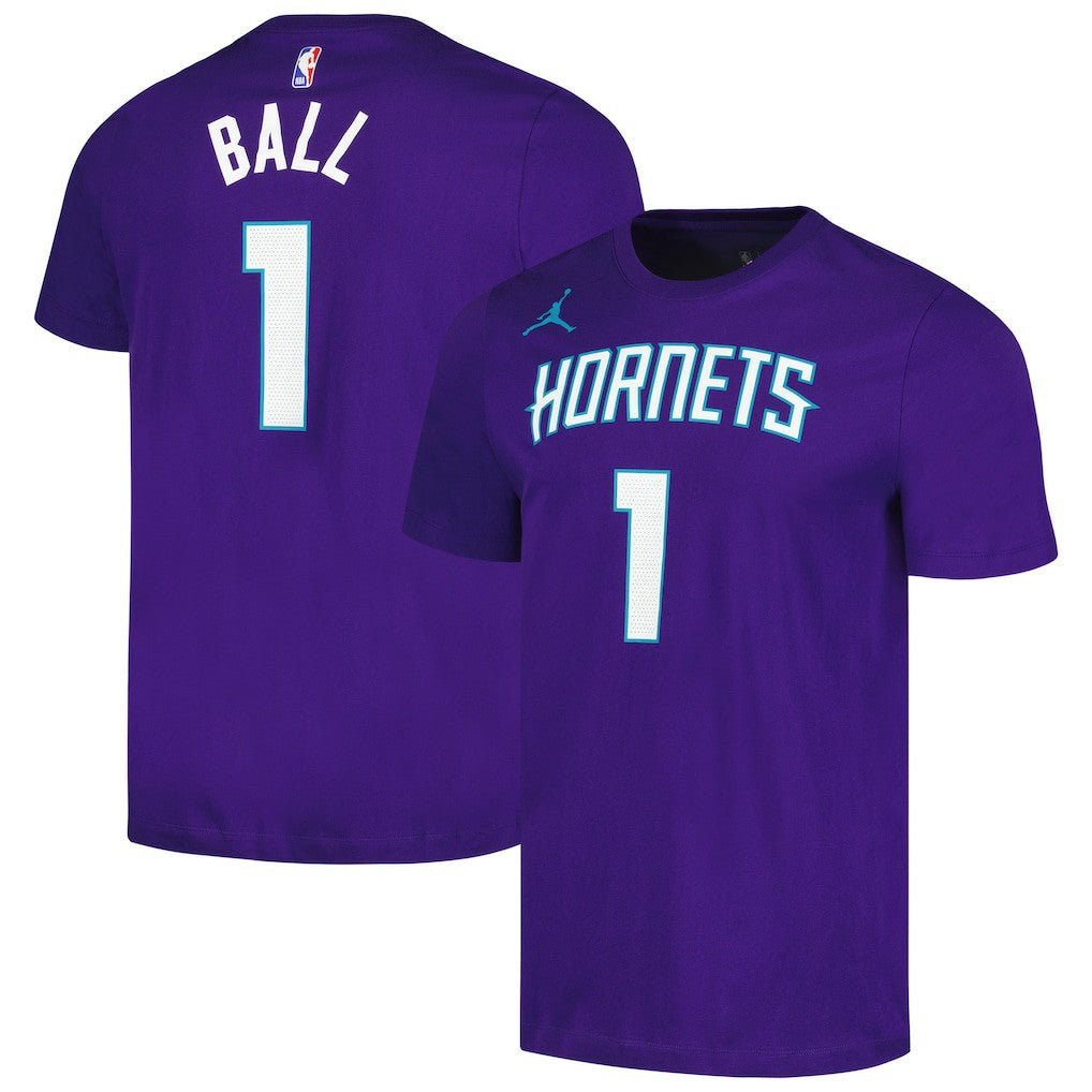 LaMelo Ball Charlotte Hornets Jordan Brand 2022/23 Statement Edition Name & Number T-Shirt