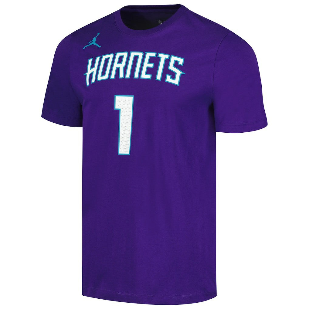 LaMelo Ball Charlotte Hornets Jordan Brand 2022/23 Statement Edition Name & Number T-Shirt