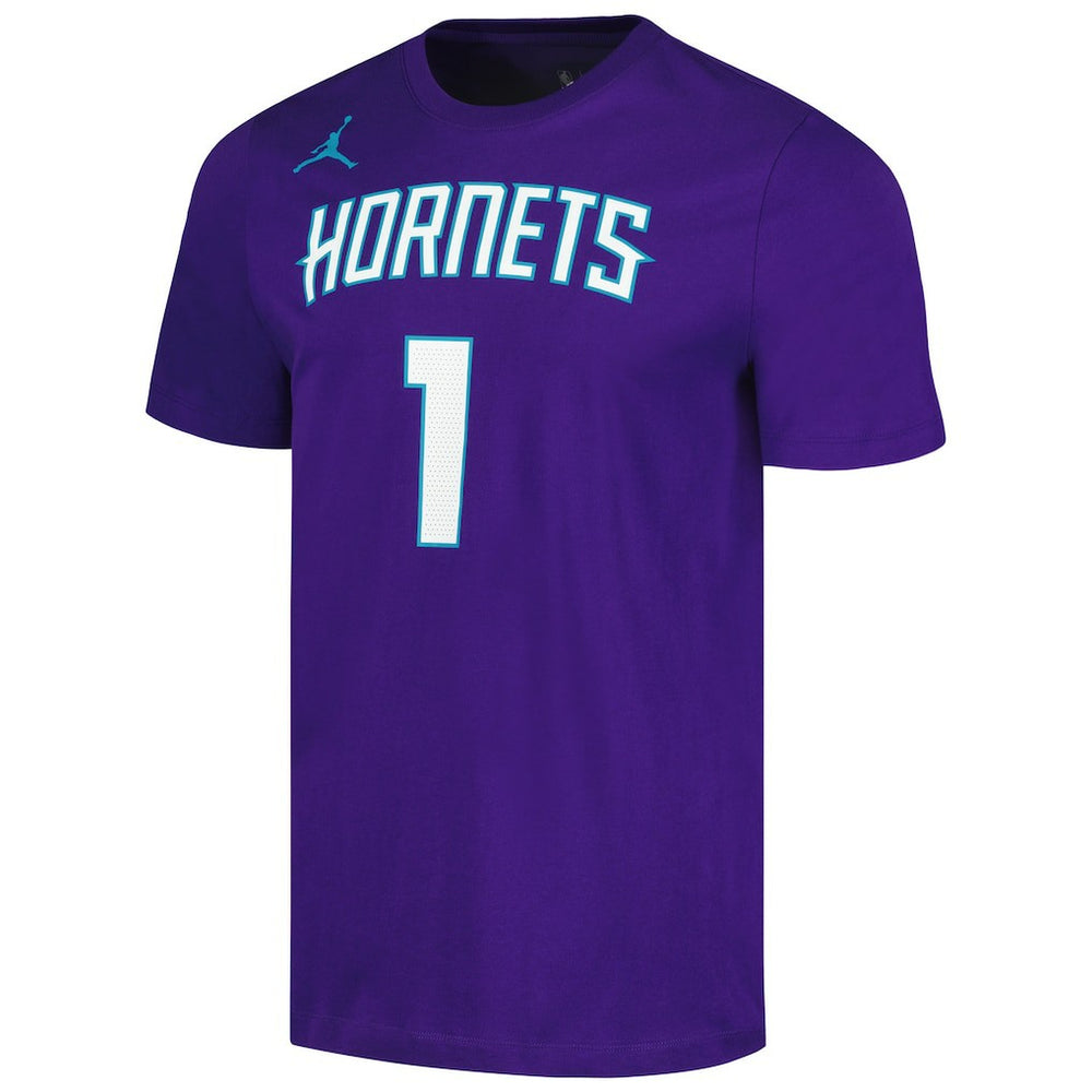 LaMelo Ball Charlotte Hornets Jordan Brand 2022/23 Statement Edition Name & Number T-Shirt