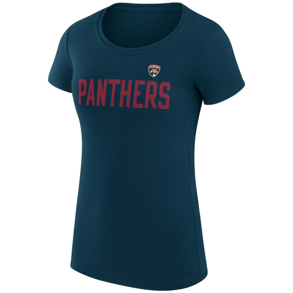 NHL Florida Panthers G-III 4Her by Carl Banks Women's Super-Slim Fit Lightweight Dot Print Team T-Shirt