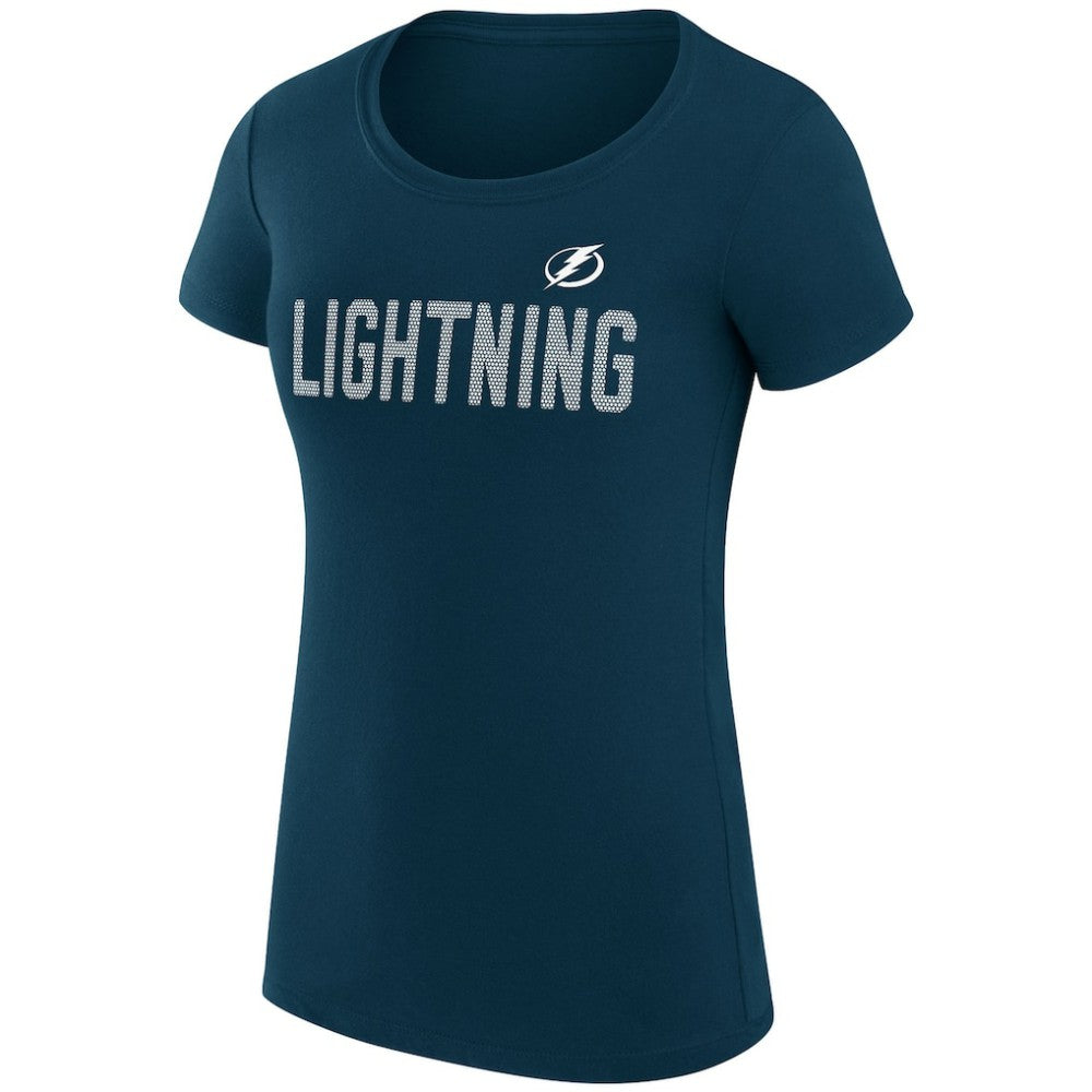 NHL Tampa Bay Lightning G-III 4Her by Carl Banks Women's Super-Slim Fit Lightweight Dot Print Team T-Shirt