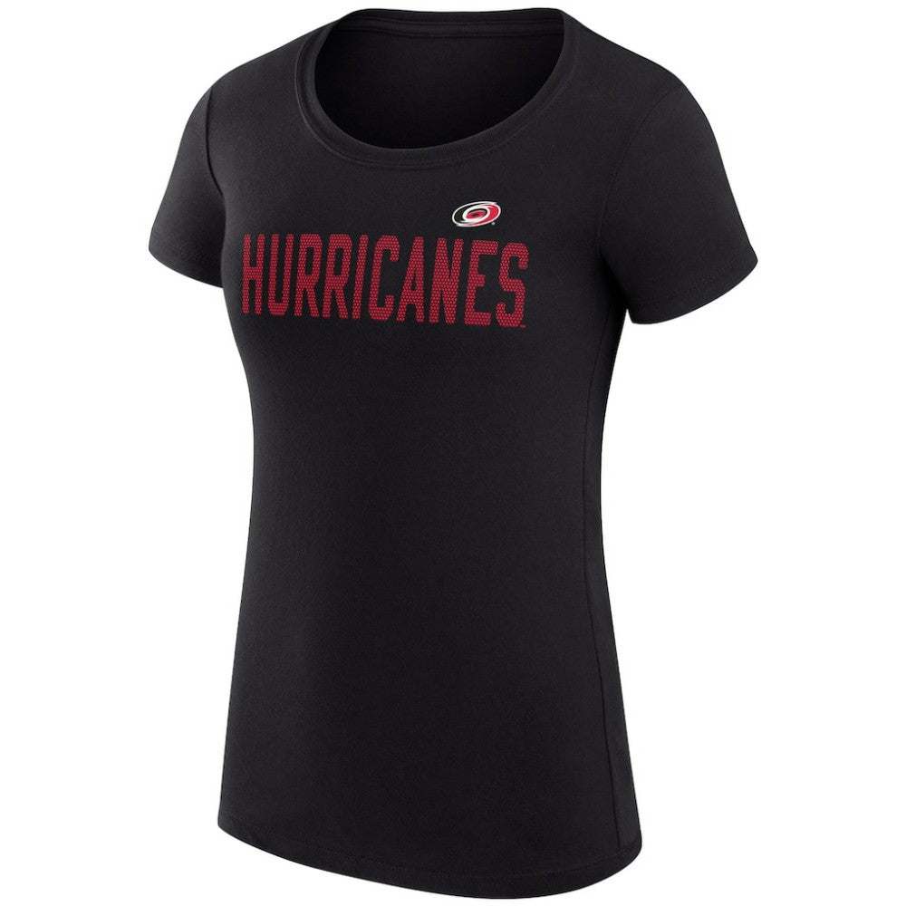 NHL Carolina Hurricanes G-III 4Her by Carl Banks Women's Super-Slim Fit Lightweight Dot Print Team T-Shirt