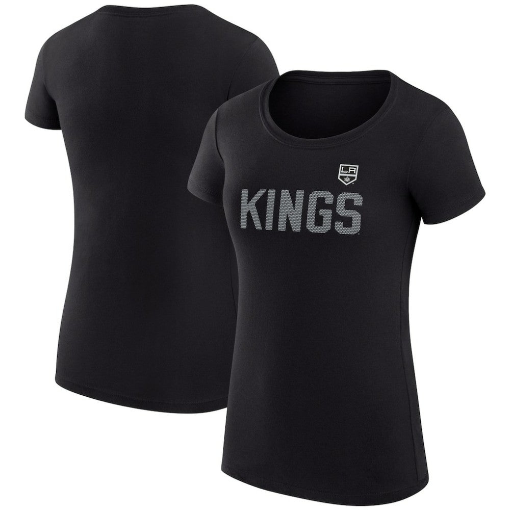 NHL Los Angeles Kings G-III 4Her by Carl Banks Women's Super-Slim Fit Lightweight Dot Print Team T-Shirt