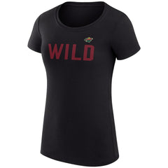 NHL Minnesota Wild G-III 4Her by Carl Banks Women's Super-Slim Fit Lightweight Dot Print Team T-Shirt