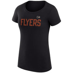 NHL Philadelphia Flyers G-III 4Her by Carl Banks Women's Super-Slim Fit Lightweight Dot Print Team T-Shirt