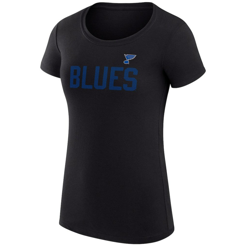 NHL St. Louis Blues G-III 4Her by Carl Banks Women's Super-Slim Fit Lightweight Dot Print Team T-Shirt