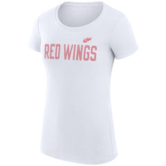 NHL Detroit Red Wings G-III 4Her by Carl Banks Women's Super-Slim Fit Lightweight Dot Print Team T-Shirt