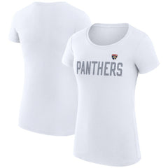 NHL Florida Panthers G-III 4Her by Carl Banks Women's Super-Slim Fit Lightweight Dot Print Team T-Shirt